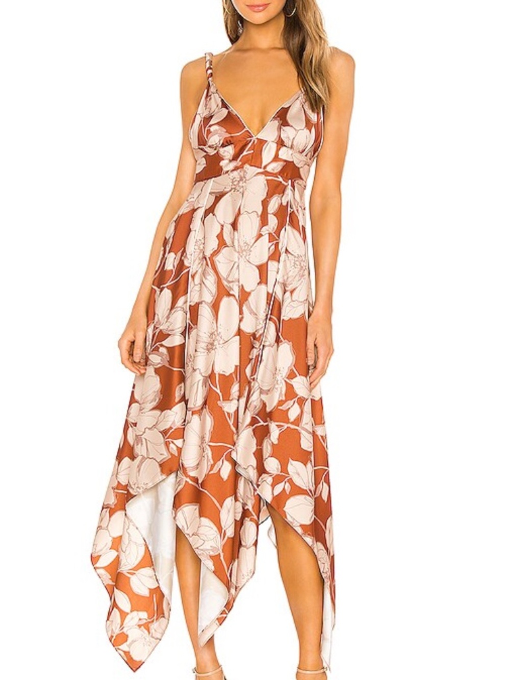 NWT ALEXIS Gaiana Sand Floral Maxi Dress S $524 MSRP